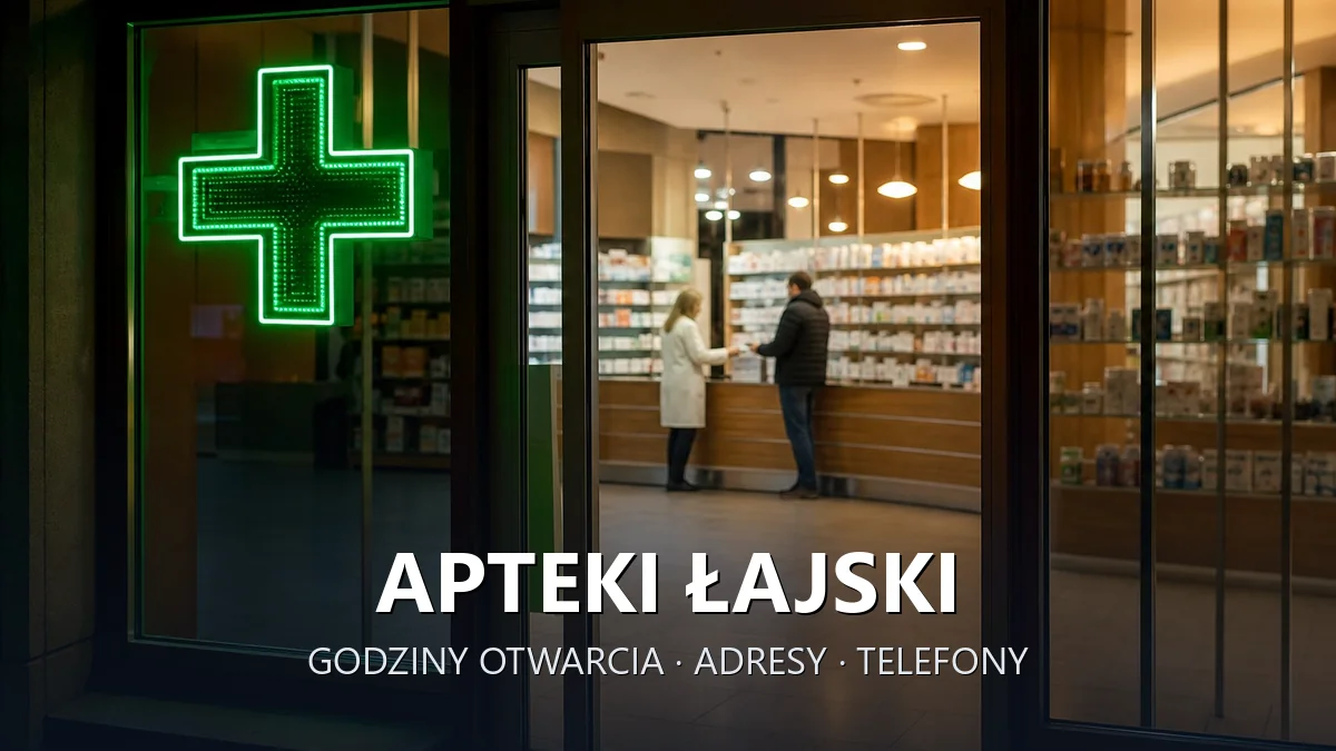 Apteki Łajski, gmina Wieliszew, powiat legionowski - adresy, telefony, godziny otwarcia