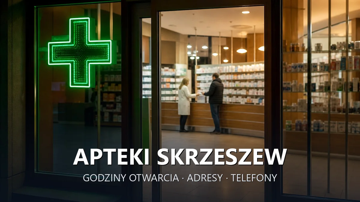 Apteki Skrzeszew, gmina Wieliszew, powiat legionowski - adresy, telefony, godziny otwarcia
