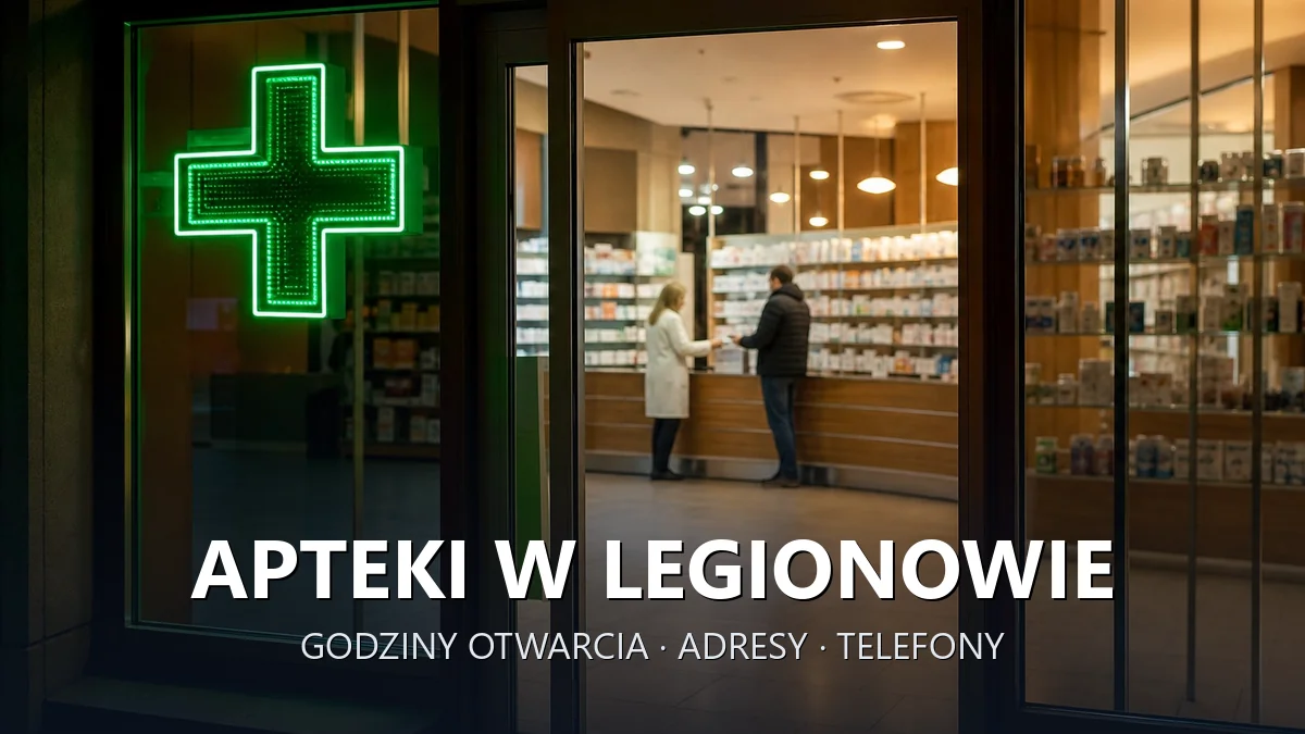 Apteki w Legionowie - godziny otwarcia i dyżury