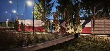 Policyjna historia na 600 metrach ogrodzenia. Mural powstaje przy CSP