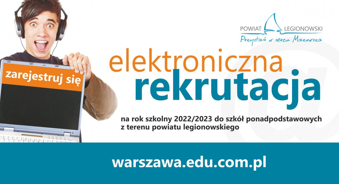 Powiat Legionowo: Elektroniczna rekrutacja do szkół 2022/2023