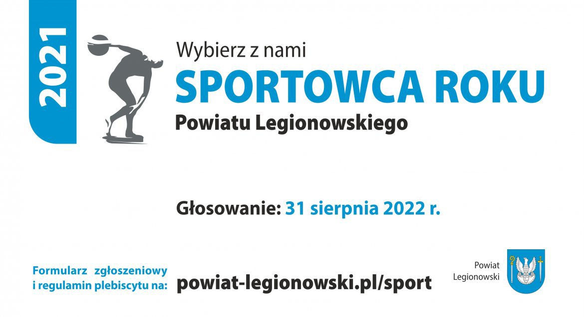 Powiat Legionowo: Wybieramy sportowca roku 2021