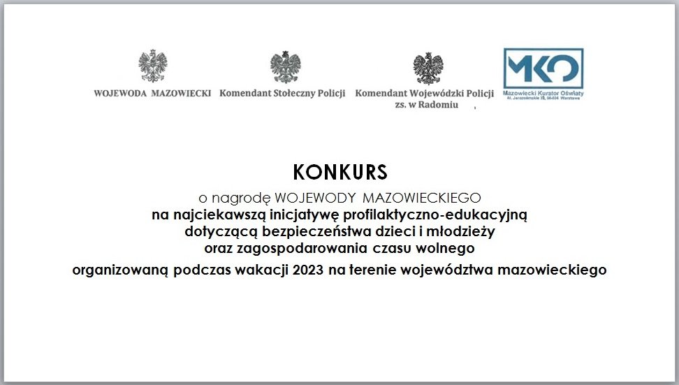 Konkurs "Na najciekawszą inicjatywę profilaktyczno-edukacyją"