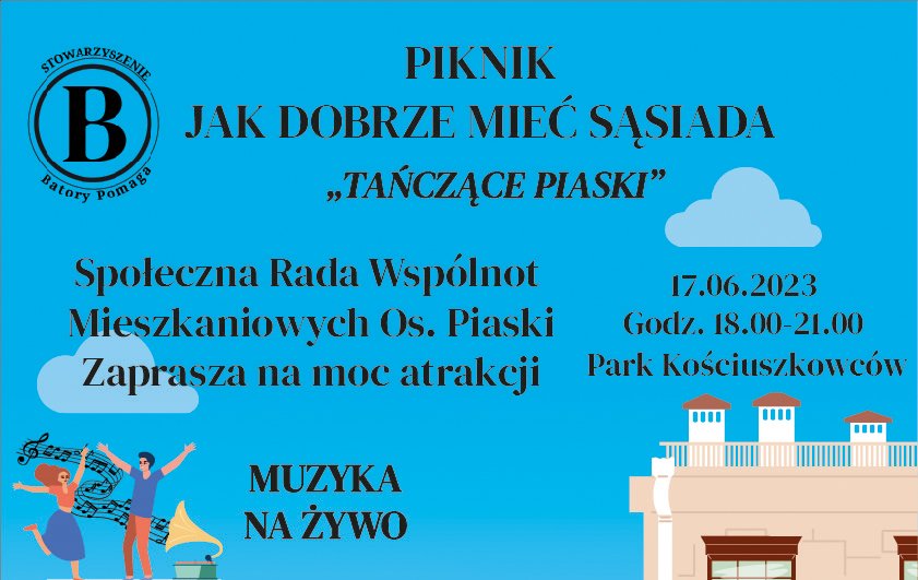 Piknik sąsiedzki na osiedlu Piaski