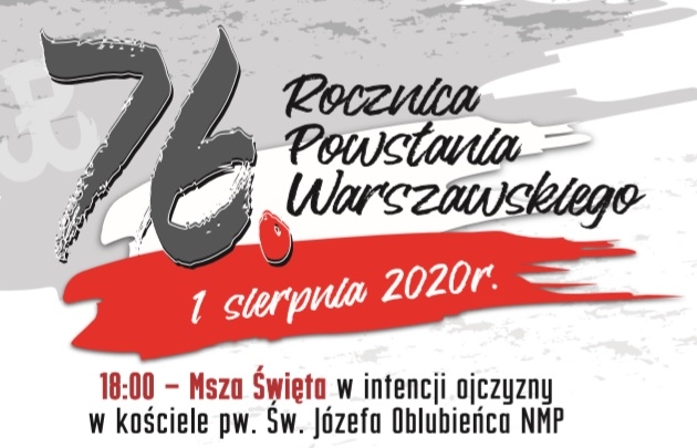 Grafika wyróżniająca 76. rocznica Powstania Warszawskiego