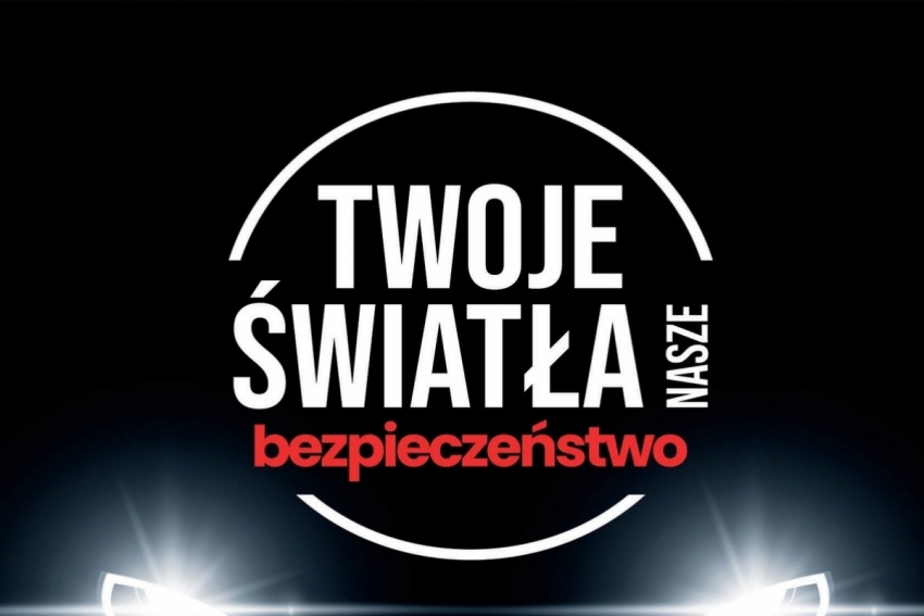 Grafika promująca kampanię - Twoje światła  Nasze bezpieczeństwo.