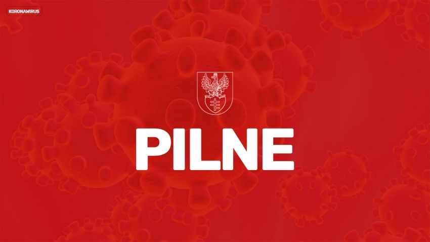 Grafika wyróżniająca z napisem - Pilne