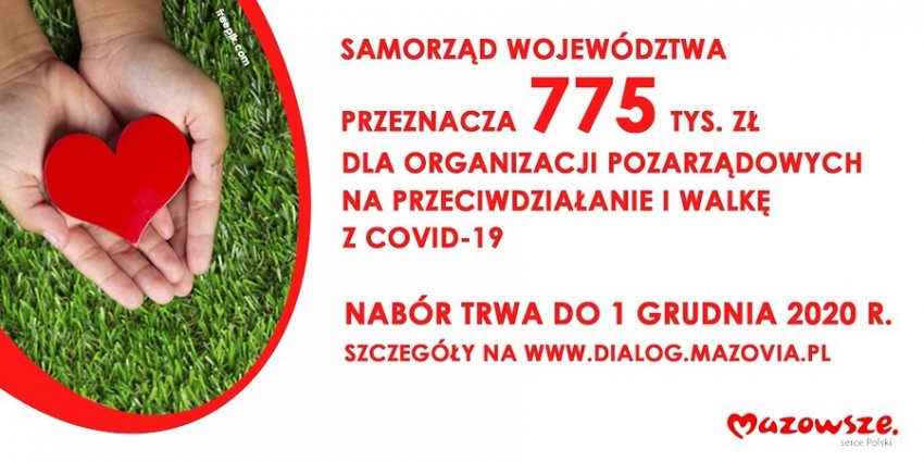 Grafika promująca możliwość złożenia i starania się o dotację od Marszałka