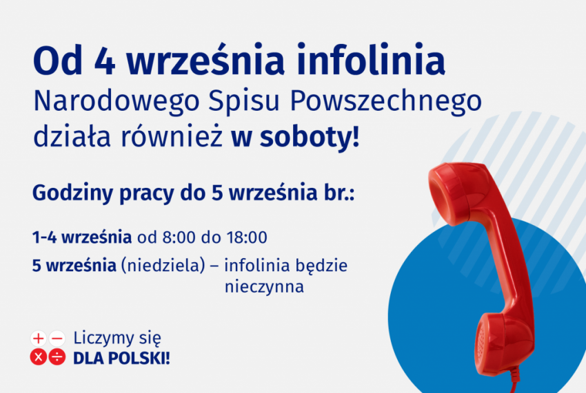 UM Legionowo: Od 4 września br. infolinia Narodow...