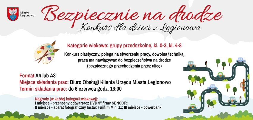 Plakat promujący konkurs plastyczny