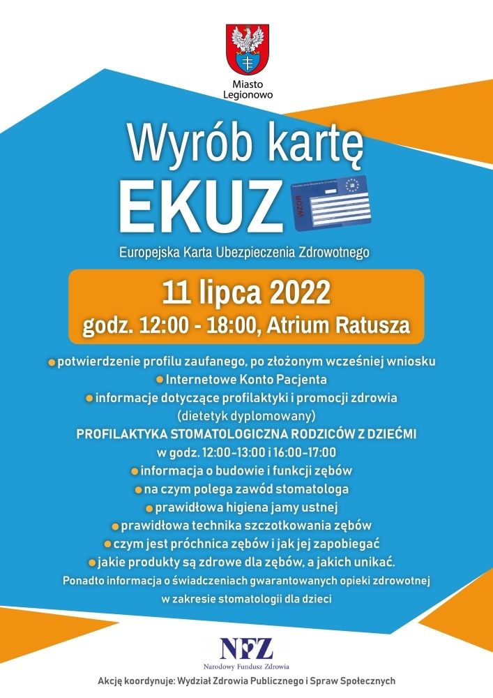 UM Legionowo: Wyrób kartę EKUZ