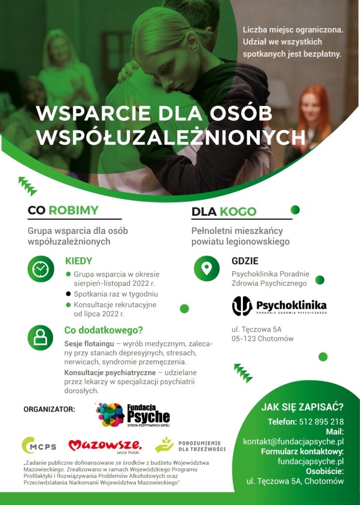 UM Legionowo: Bezpłatna Grupa wsparcia dla osób w...