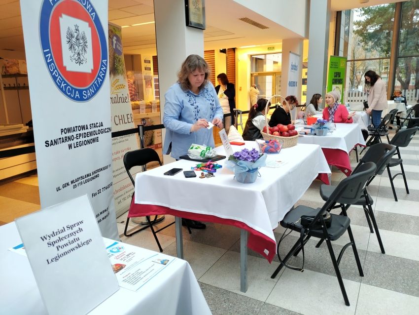 Stoiska promocyjne w ramach Legionowskiego Dnia Walki z Cukrzycą