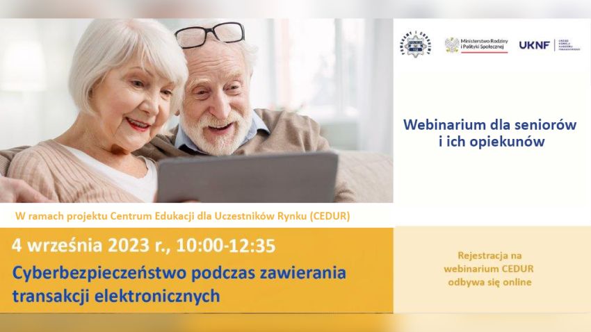 UM Legionowo: Webinarium CEDUR o cyberbezpieczeńs...