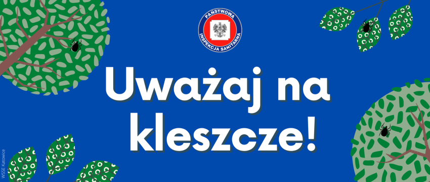 Grafika promująca akcję o kleszczach