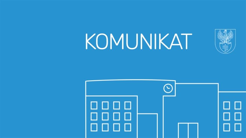 Grafika z napisem - Komunikat