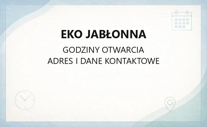 EKO Jabłonna - kontakt, godziny, awarie, taryfy i przyłączenia do sieci