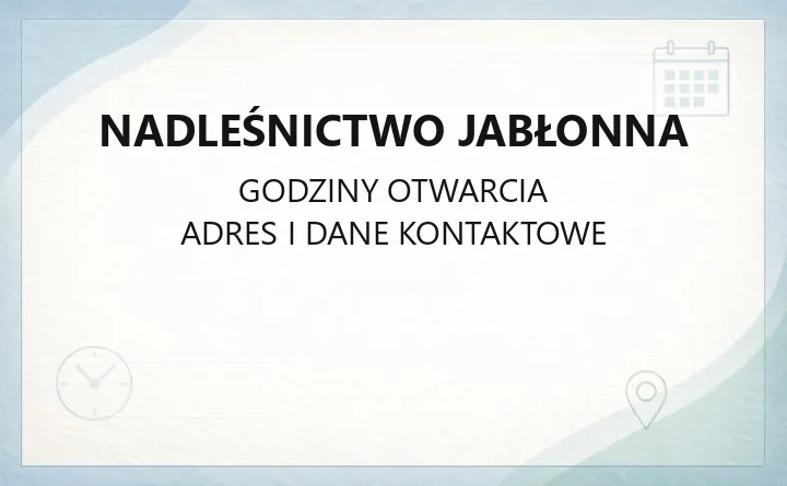 Nadleśnictwo Jabłonna - kontakt, drewno opałowe, zezwolenia i edukacja leśna