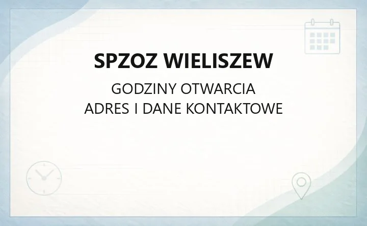 SPZOZ Wieliszew - kontakt, rejestracja, punkty pobrań i filie