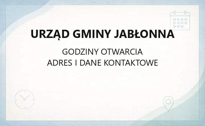Urząd Gminy Jabłonna - kontakt, godziny, wydziały i e-usługi