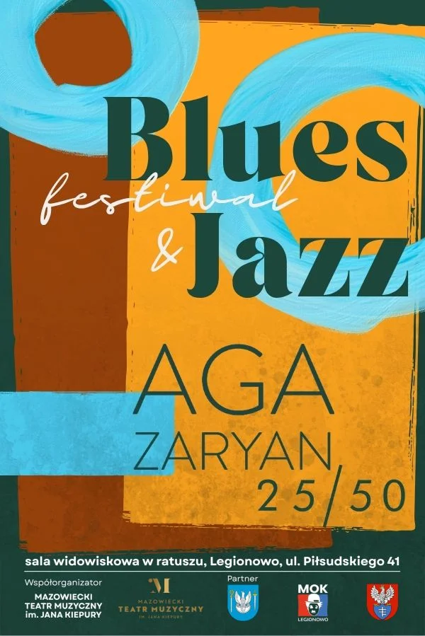 Grafika promocyjna wydarzenia Aga Zaryan – Blues&Jazz Festiwal