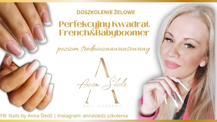 Grafika promocyjna wydarzenia Doszkolenie żel PERFEKCYJNY KWADRAT – French i Babyboomer (Indigo, Legionowo)