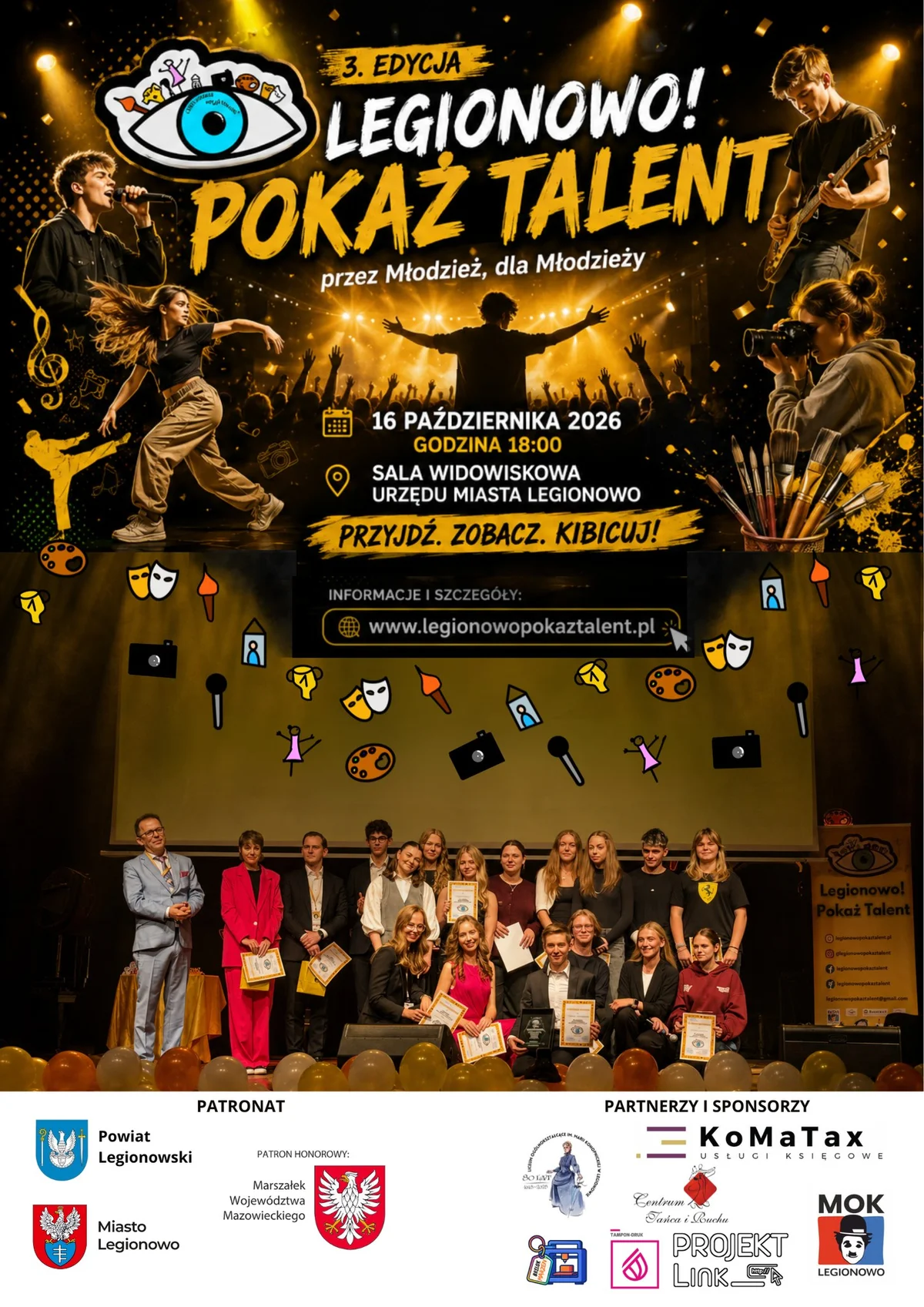 Grafika promocyjna wydarzenia Legionowo! Pokaż Talent: finał trzeciej edycji