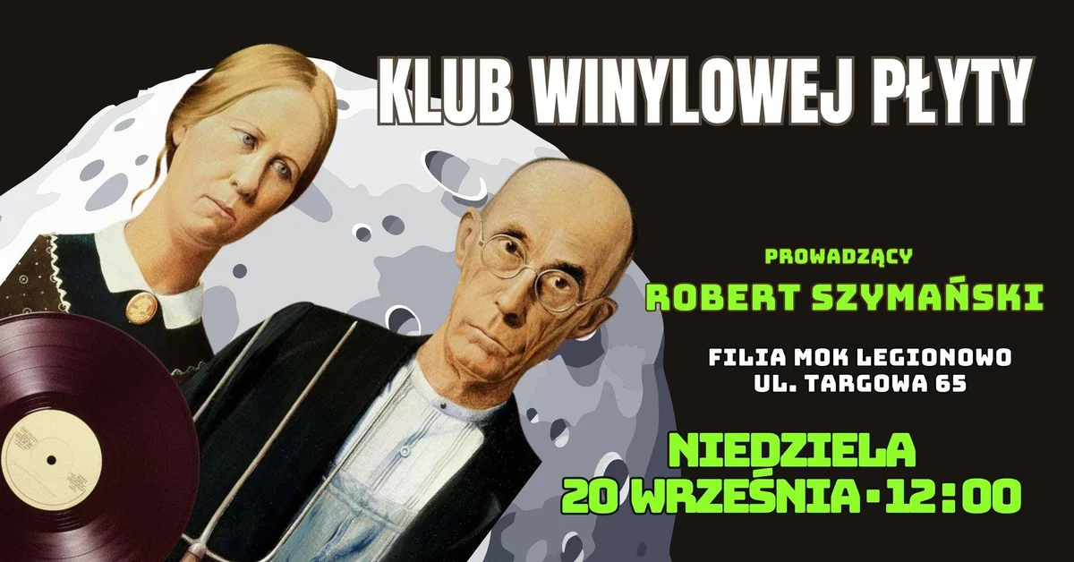 Grafika promocyjna wydarzenia Klub Winylowej Płyty 14 (XXII) – muzyka polska
