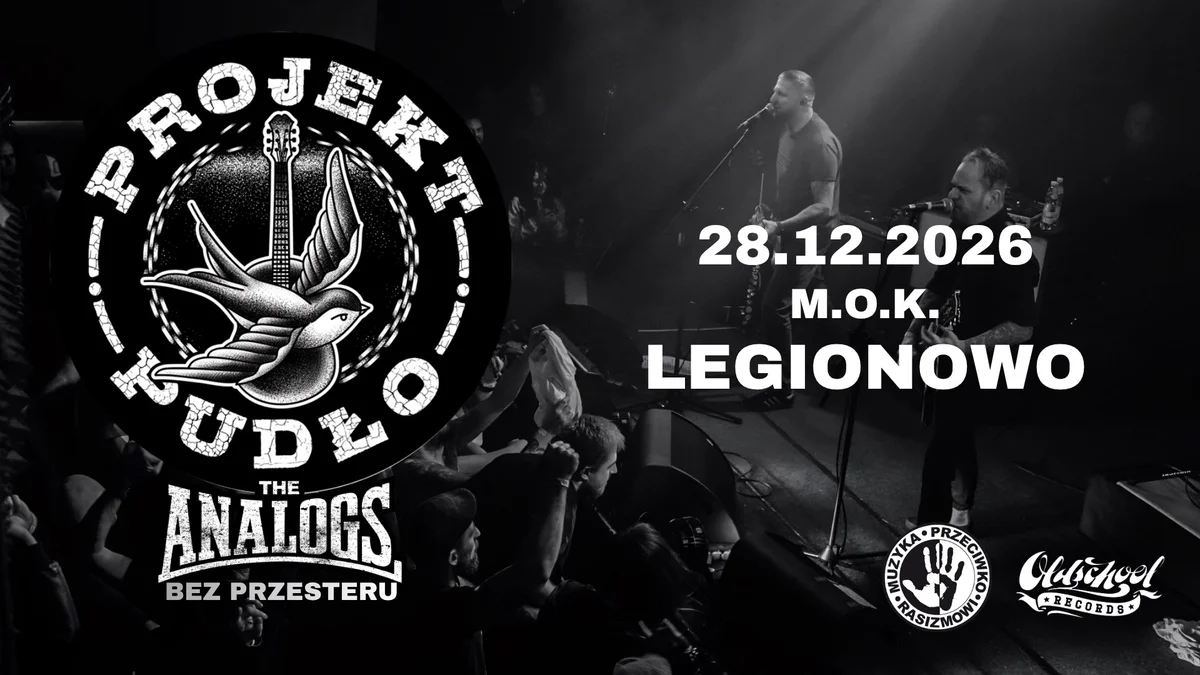 Grafika promocyjna wydarzenia PROJEKT PUDŁO akustycznie w Legionowie