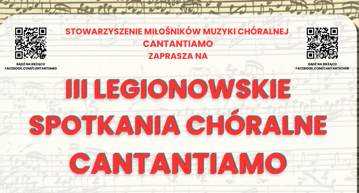 Grafika promocyjna wydarzenia Legionowskie Spotkania Chóralne