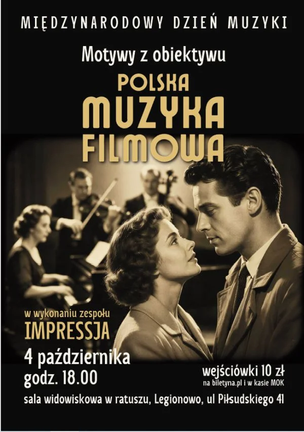 Grafika promocyjna wydarzenia Motywy z obiektywu na Międzynarodowy Dzień Muzyki
