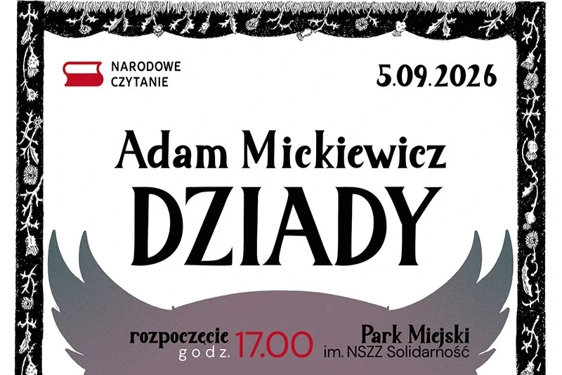 Grafika promocyjna wydarzenia Narodowe Czytanie 2026