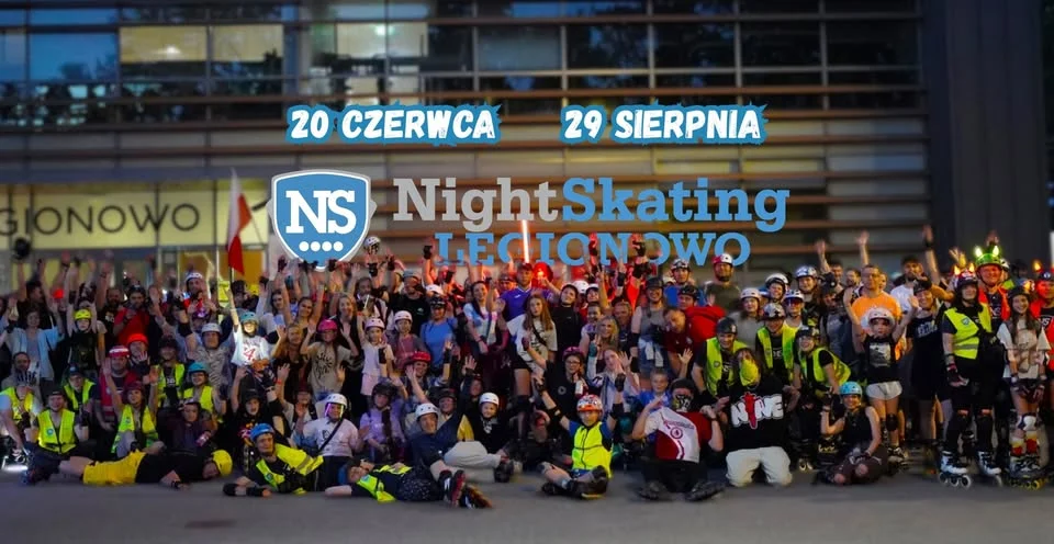 Grafika promocyjna wydarzenia Nightskating Legionowo 29 sierpnia 2026