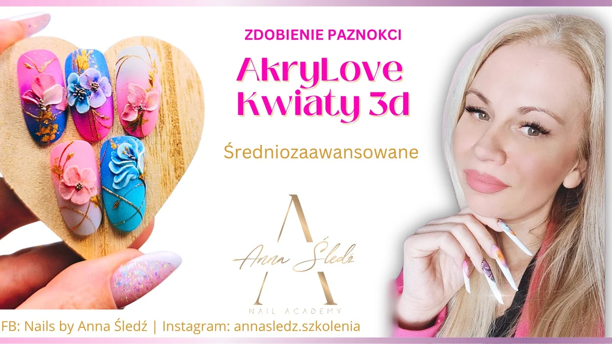 Grafika promocyjna wydarzenia Szkolenie z tworzenia przestrzennych kwiatów 3D w Legionowie
