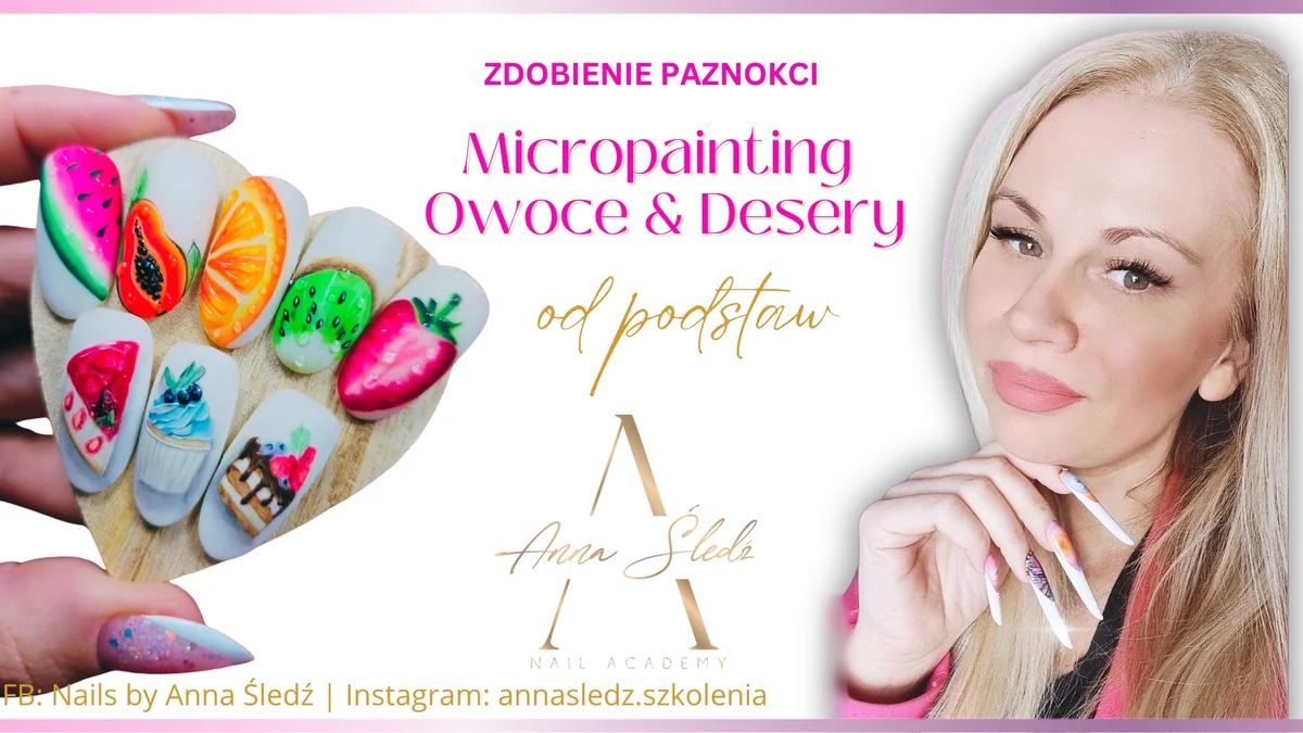 Grafika promocyjna wydarzenia Szkolenie z zaawansowanego malowania paznokci w Legionowie