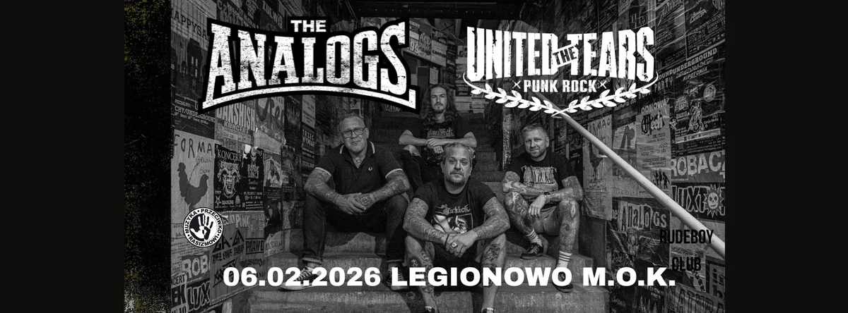 Grafika promocyjna wydarzenia THE ANALOGS + The United Tears — Legionowo, 6 lutego 2026