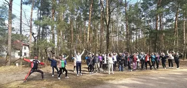Grafika promocyjna wydarzenia Bezpłatny trening Nordic Walking z Arena Legionowo w niedzielę w Legionowie