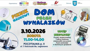 Grafika promocyjna wydarzenia Dom pełen wynalazków