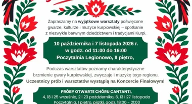 Grafika promocyjna wydarzenia III Legionowskie Spotkania Chóralne