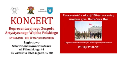 Grafika promocyjna wydarzenia Koncert Reprezentacyjnego Zespołu Artystycznego Wojska Polskiego