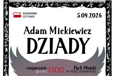 Grafika promocyjna wydarzenia Narodowe Czytanie 2026