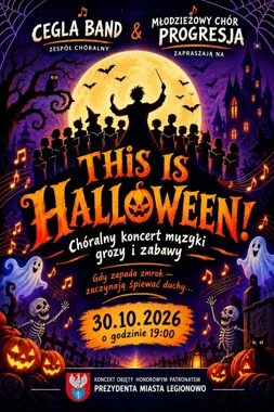 Grafika promocyjna wydarzenia This is Halloween – chóralny koncert muzyki grozy i zabawy