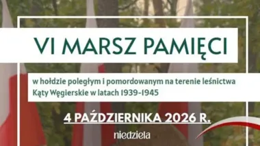 Grafika promocyjna wydarzenia VI Marsz Pamięci