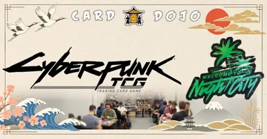 Grafika promocyjna wydarzenia WELCOME TO NIGHT CITY! Cyberpunk TCG w Legionowie