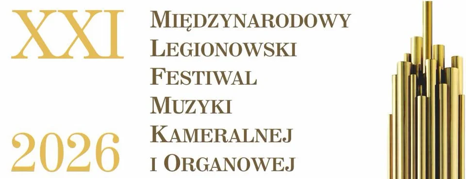 Grafika promocyjna wydarzenia XXI Międzynarodowy Legionowski Festiwal Muzyki Kameralnej i Organowej – koncerty lata