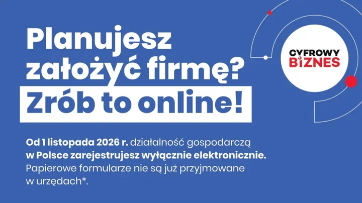 Od listopada firmę zarejestrujesz wyłącznie online. Oto dostępne sposoby