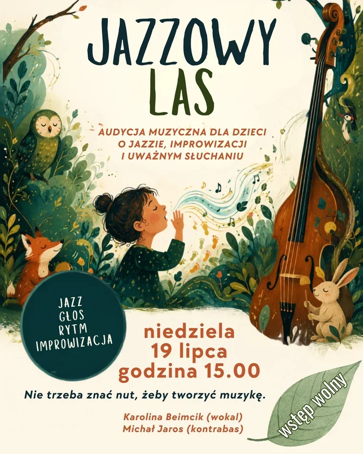 Jazzowy Las w Legionowie - dzieci zamienią dźwięki w muzyczną opowieść