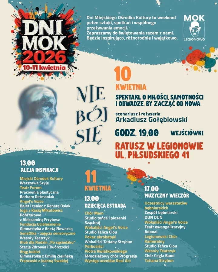 „Nie bój się” w Legionowie - spektakl o miłości, samotności i drugim starcie