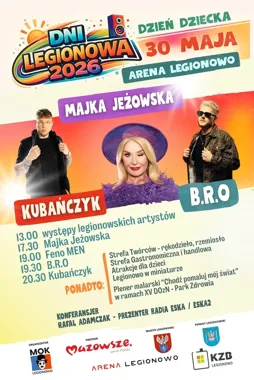 Dni Legionowa 2026 - muzyczny maraton z lokalnym sercem i wielką sceną
