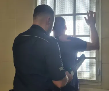 Paczka po chusteczkach poleciała do lasu. Policjanci znaleźli mefedron